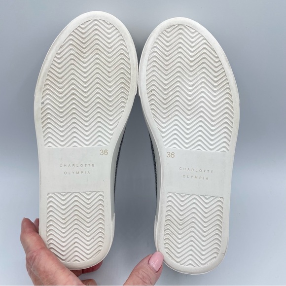 Charlotte Olympia Cool Cats Houndstooth Sneakers 36 - Picture 15 of 16